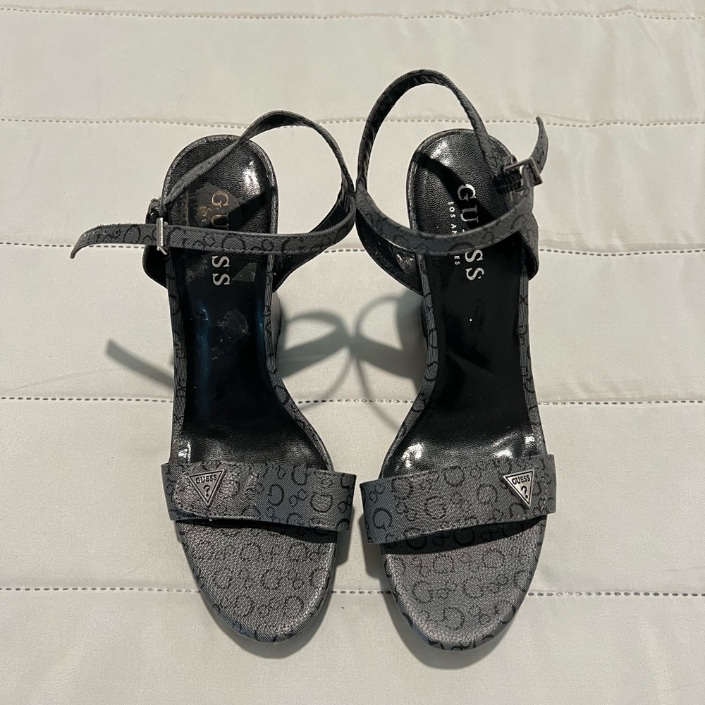 GUESS Women's Black Wedge Heels